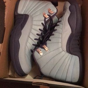 Blue and purple 12s size 5 warn twice